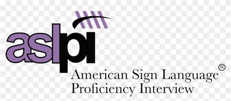 American Sign Language Proficiency Interview Aslpi Logo Clipart