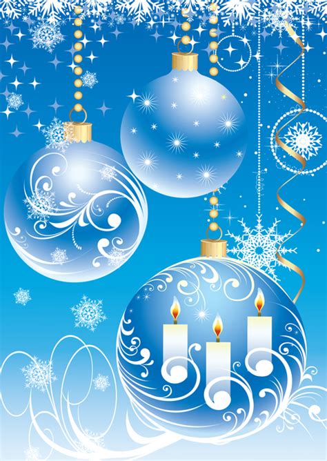 Download Blue christmas background vector Free Vector / 4Vector