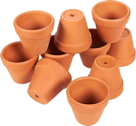 Set Of 10 Terra Cotta Pots Clay Flower Pots Mini Flower Pot Planters