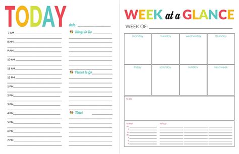 Printable Weekly Daily Planner Daily Schedule Template Micoledeinfantil