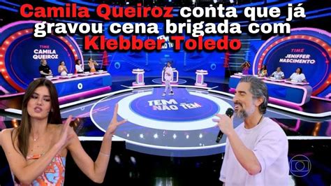 Camila Queiroz revela que já gravou cena brigada com Klebber Toledo YouTube