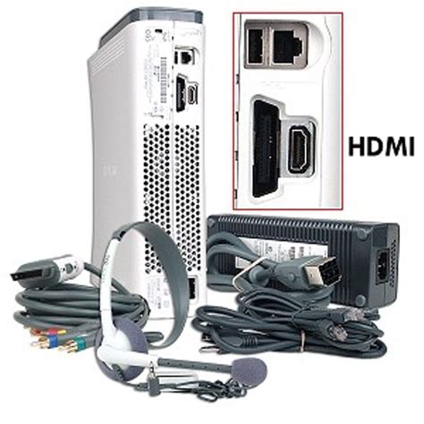Microsoft Xbox 360 Pro System W60gb Hdd Hdmi Port Wireless