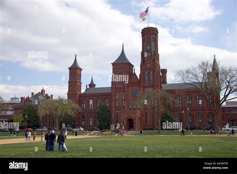 Smithsonian Institution Building The Castle In Washington D C Stock