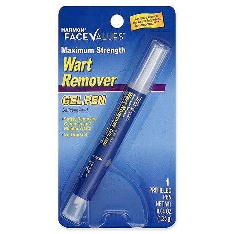 Harmon Face Values 04 Oz Maximum Strength Wart Remover Gel Pen