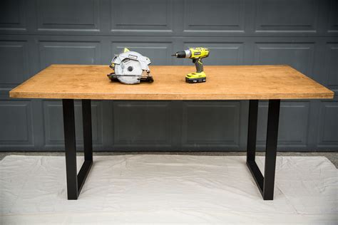 I was leaning towards something simple like a side table or coffee table but jamie wanted to go more complex with a chair. Modern Dining Table | Single Sheet of Plywood - RYOBI ...