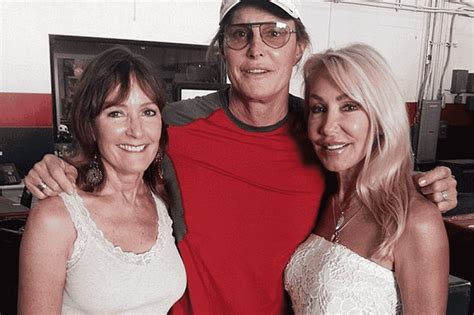 bruce jenner s ex wives chrystie scott and linda thompson show support as they pose alongside