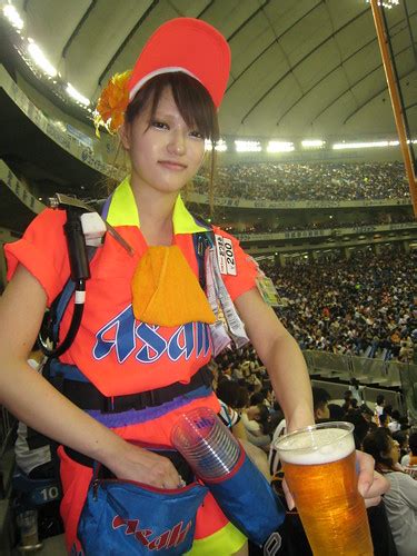 Asahi Beer Girl At The Giants Baseball Game Ben And Debs Blench Flickr