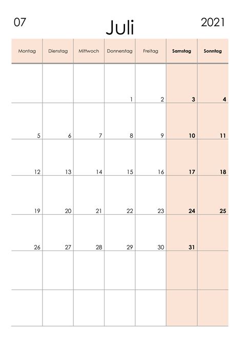 Desain Kalender Kalender Juli 2021 Kalender 2021 Gratis Download