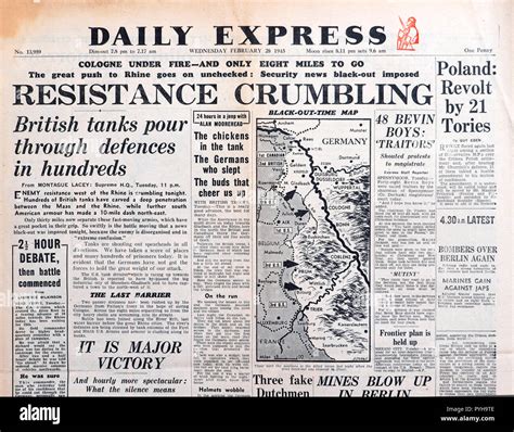 1945 Newspaper Hi Res Stock Photography And Images Alamy