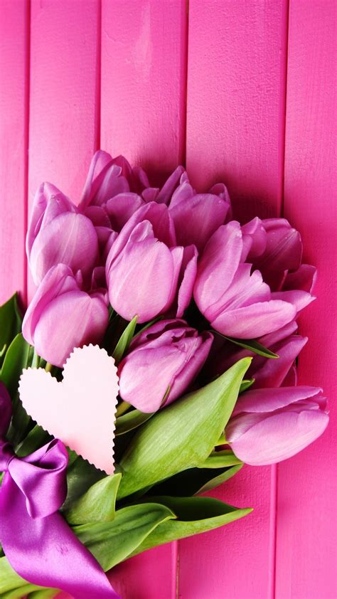 Violet Tulips Bouquet Wallpaper Iphone 2020 3d Iphone