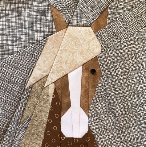 Paper Pieced Horse Quilt Pattern Quilt Pattern