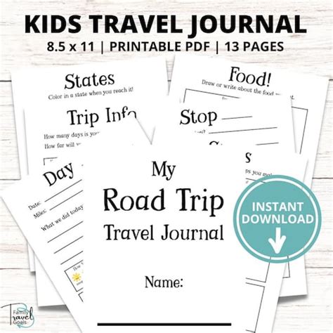 Road Trip Activity Pack Printable Kids Activities Road Trip Etsy