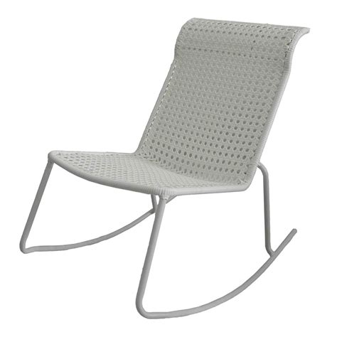 When you think of an outdoor rocking chair, you might picture something your grandma used to have on her porch. Garden Treasures Jewel Point White Steel Stackable Patio ...