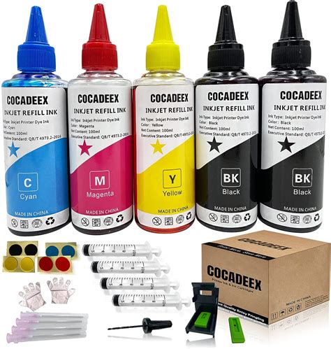 Cocadeex 500ml Ink Refill Kit Compatible With Canon Ink Cartridges Pg