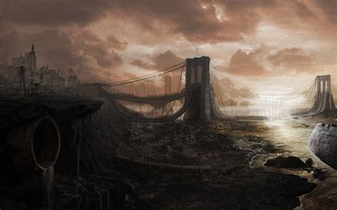 Apocalyptic Brooklyn Bridge Wallpapers Hd Desktop And Mobile Backgrounds