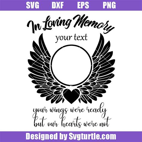 Embellishments In Loving Memory Svg Instant Download Funeral Quotes Rip