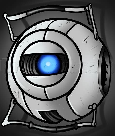 How To Draw Wheatley From Portal 2 Roses Drawing Drawing Stuff