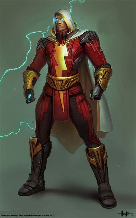 Concept Art Of Shazam From Injustice Gods Among Us By Concept Artist