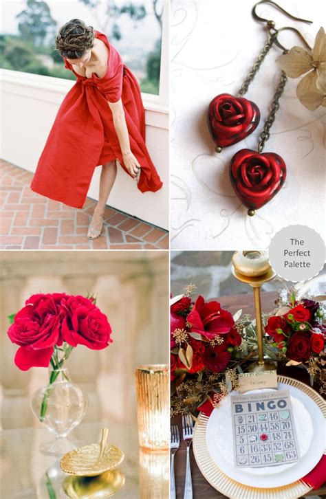Wedding Colors Red Gold The Perfect Palette