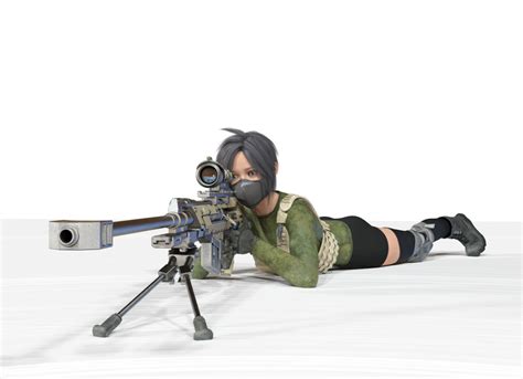 Archivo Stl Japon Girl Sniper 1・design Para Impresora 3d Para Descargar
