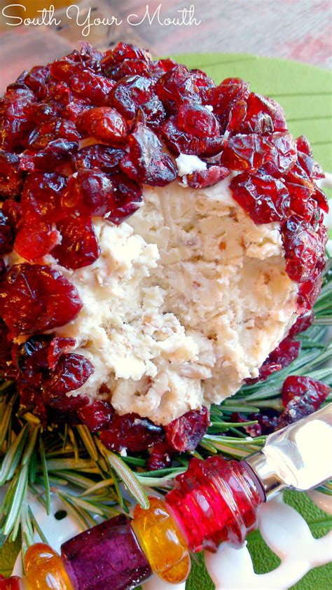 South Your Mouth Christmas Cranberry Cheese Ball