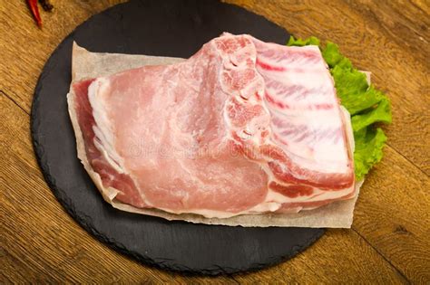 Raw Pork Meat Stock Photo Image Of Muscle Butchery 141631174