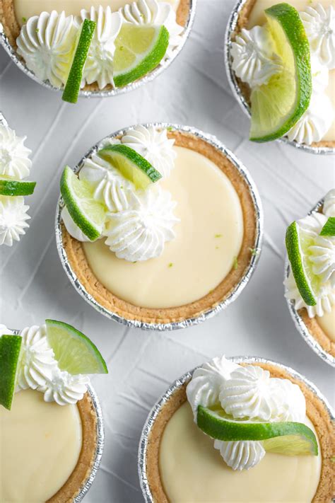 Mini Key Lime Pies With Easy Homemade Whipped Cream