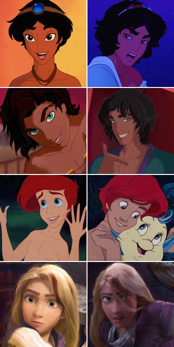 Disney Gender Swap Gender Bent Disney Disney Gender Bender Disney Princess Art Disney Fan