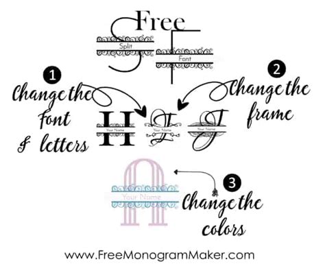 Free Split Monogram Font Maker Create Your Monogram Online