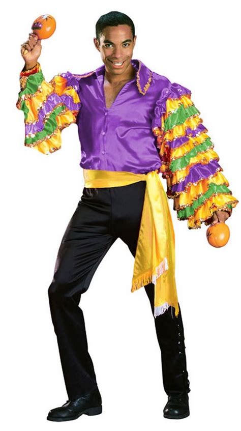 Adult Purple Super Deluxe Rumba Man Costume Mexican Or Spanish
