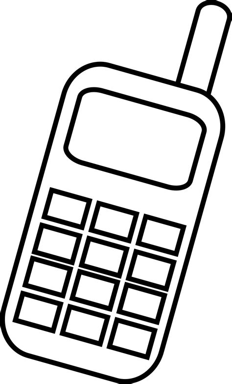 Mobile Cellphone Vector Clipart Image Free Stock Photo