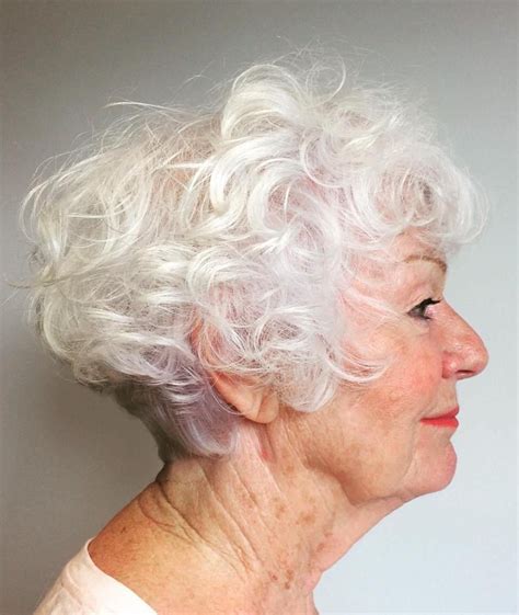 65 Gorgeous Gray Hair Styles Short Curly Hairstyles For Women Grey Curly Hair Gray Hair Beauty