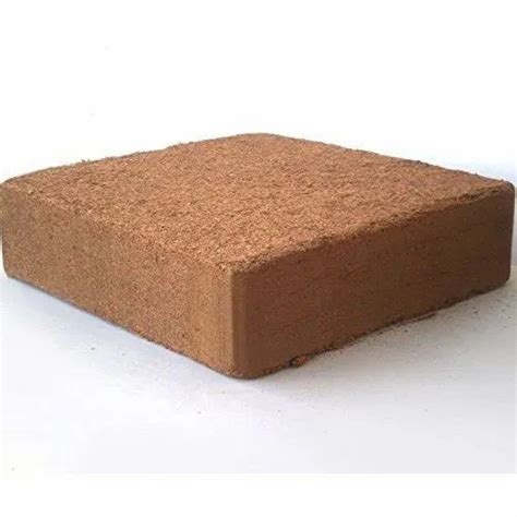 Square Coco Peat Cocopeat Block For Agriculture Packaging Size 5 Kg