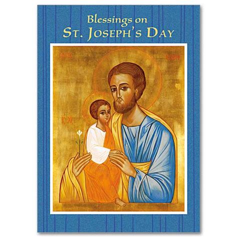 Blessings On St Josephs Day Saint Joseph Day Card