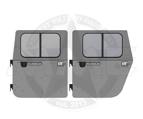 New Aluminum Hard Door Kit For Humvee Hmmwv Set Of 4 M998 M1123 M1165