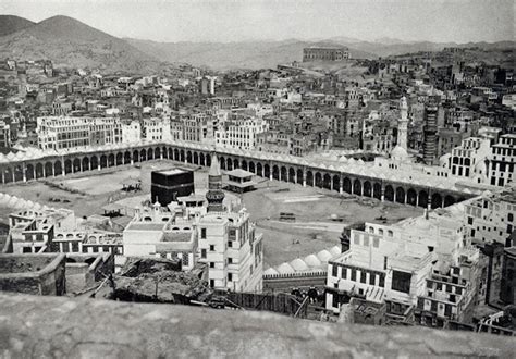 1889 One Of The Earliest Photos Of The Kaaba Inside The Masjid Al
