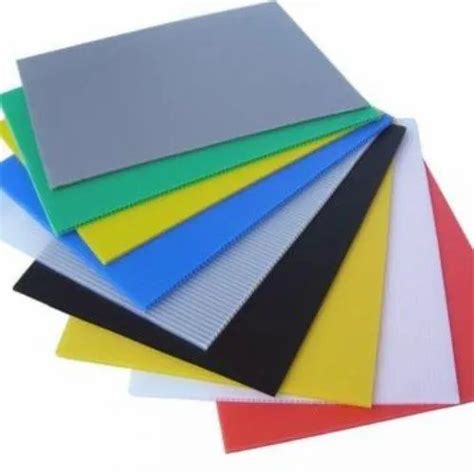 Multicolor Bulk Plastic Corrugated Sheet For Multi Use Thickness 2
