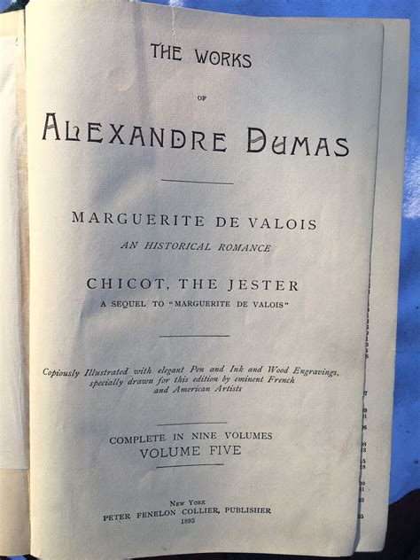 The Works Of Alexandre Dumas By Alexandre Dumas Hardcover Collier