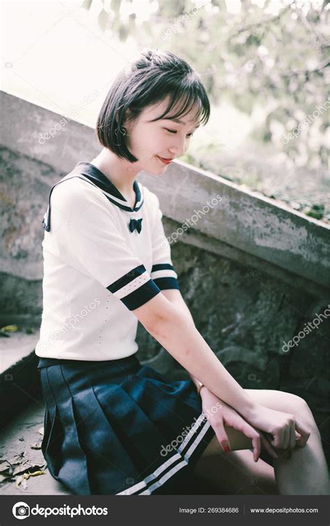 Cute Asian Teen Schoolgirl Stock Photo By ©imaginechina Tuchong 269384686