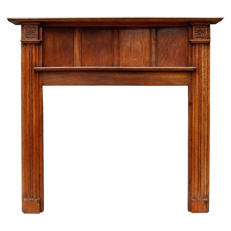 Arts And Crafts Style Reclaimed Oak Mantel At 1stdibs Arts And Crafts