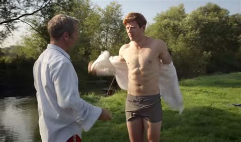 Watch James Norton Slips And Falls Into Lake In Grantchester Outtake Tv Radio Showbiz