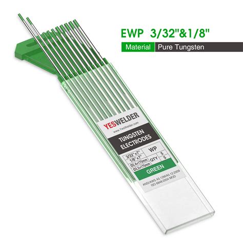 TIG Welding Tungsten Electrode Pure Green WP 3 32 1 8 10 Pk EBay