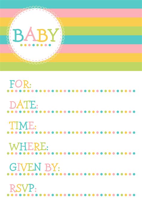 Free Printable Baby Shower Templates Home Design Ideas