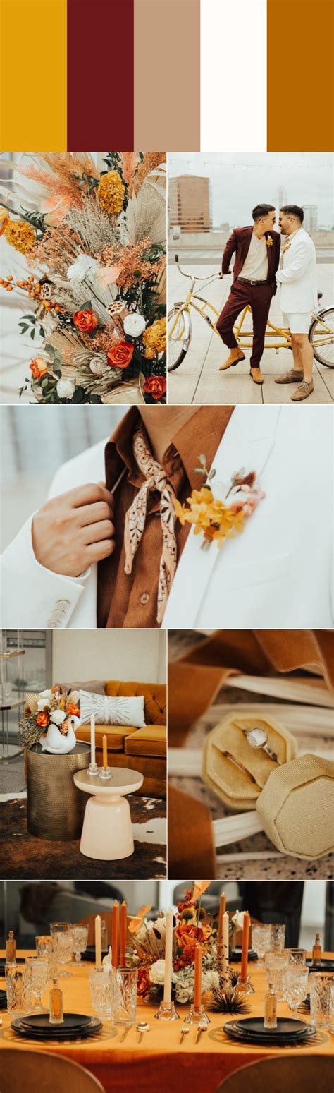 Five Stylish Fall Wedding Color Palettes Junebug Weddings