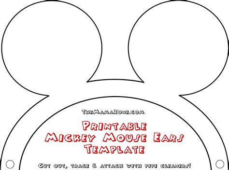 Minnie Ears Template Printable Printable Word Searches