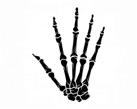 Skeleton Hand Svg Fingers Svg Skeleton Hand Cut Files Etsy