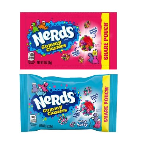 Nerds Gummy Clusters King Size Very Berry 3 Oz Valyou General