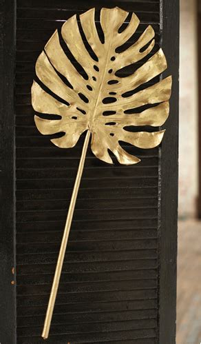 You'll get 5 high resolution. Gold Monstera Leaf Set of 6 Tozai Home I Clayton Gray Home