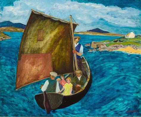 Gerard Dillon 1916 1971 Irish Artist Irish Art Boat Painting Art