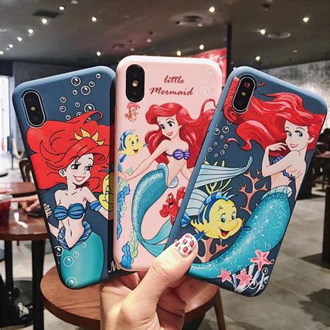Newest Cartoon Classic Anime Disneys Mermaid Phone Case For Iphone Xs